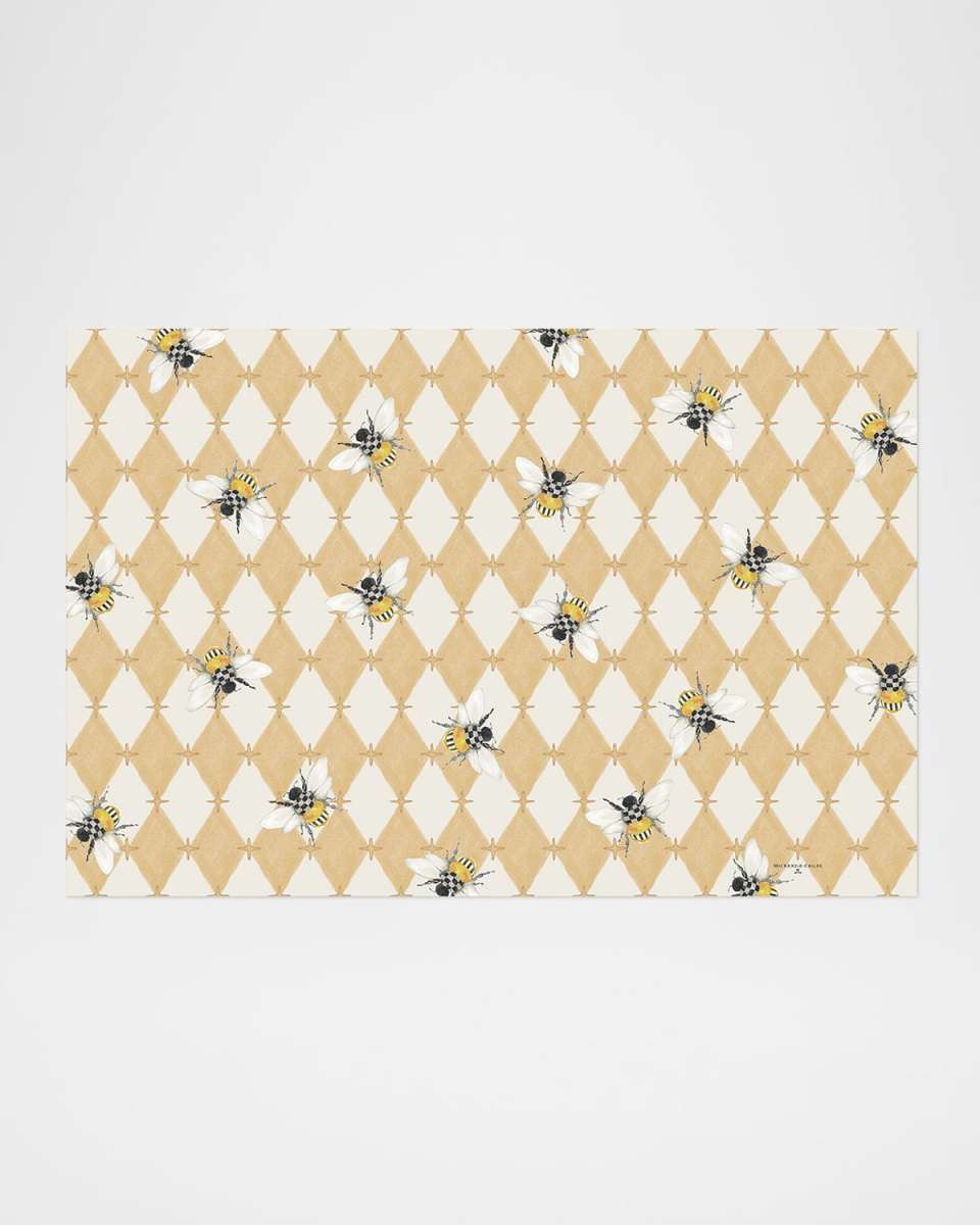 Honeycomb with Bees Floor Mat, 2' x 3'